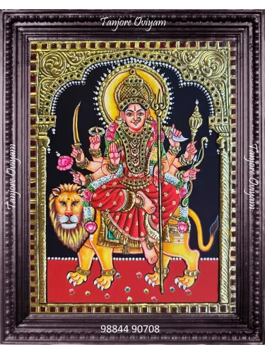 Durga Maa Painting - Durgai Tanjore Painting